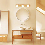 Applique in legno rustiche bagno sfere vetro - clowasit.com