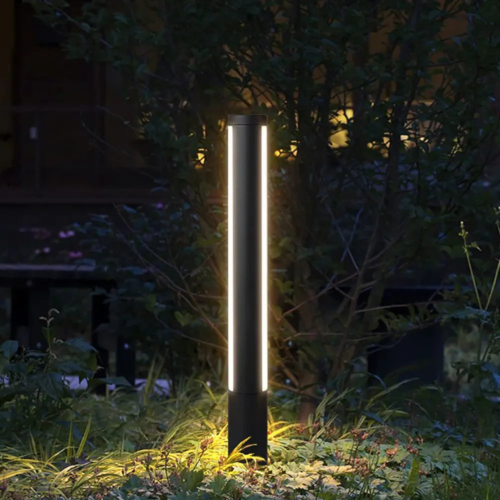 Lampada da giardino su palo cilindrica - clowasit.com