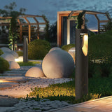Luce esterna da giardino colonna nera lunga - clowasit.com