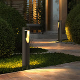 Luce esterna da giardino colonna nera lunga - clowasit.com
