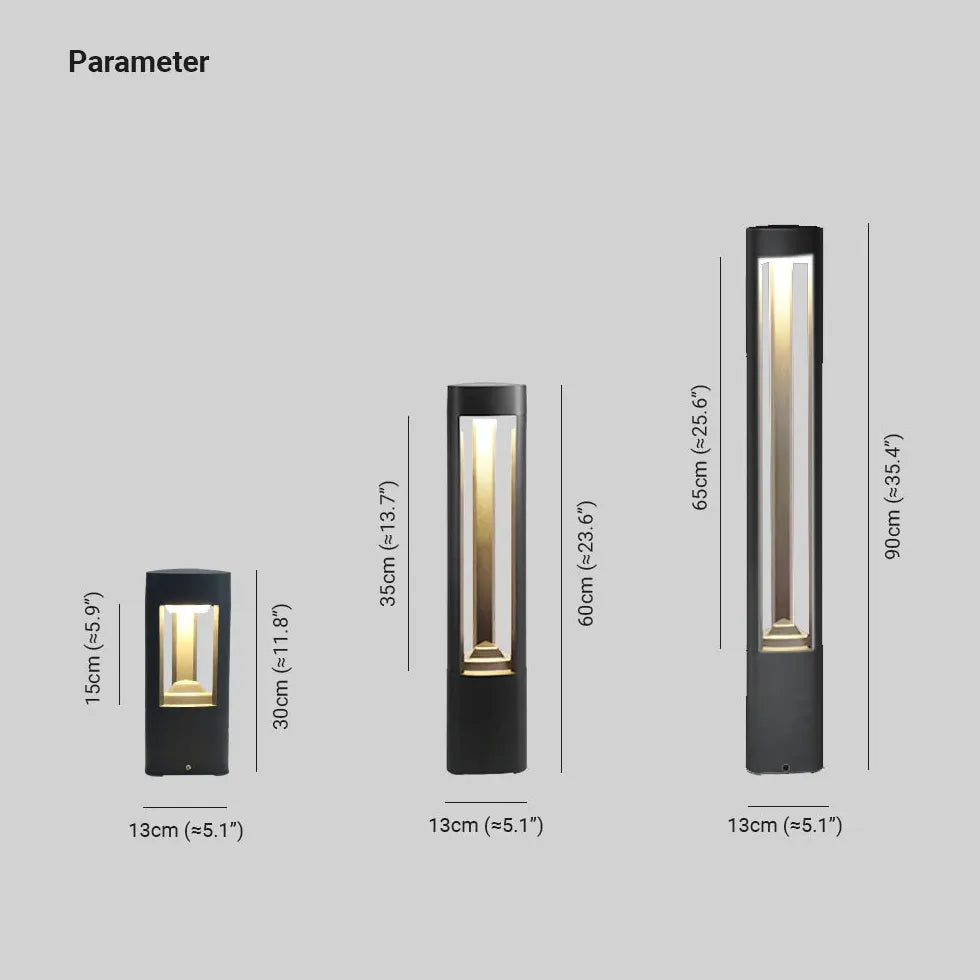 Luci da esterno per vialetti nero colonne - clowasit.com