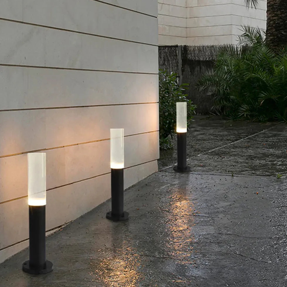Lampade da esterno luce calda cilindro trasparente - clowasit.com