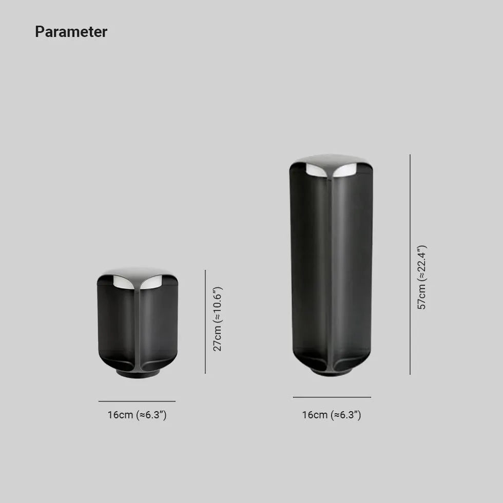 Lampada da terra nero cilindrica esterni - clowasit.com