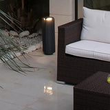 Lampada da terra nero cilindrica esterni - clowasit.com