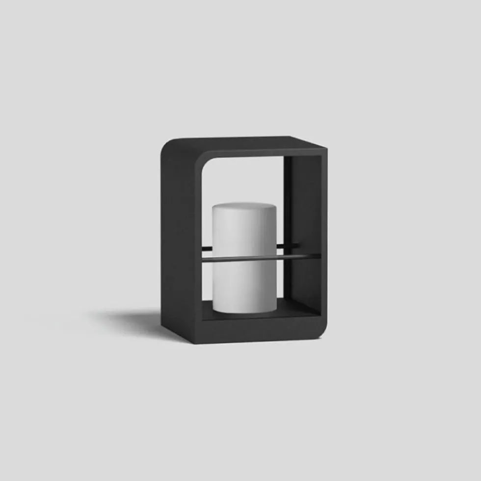 Lampada da Terra Nera Design Geometrico a Cornice - clowasit.com