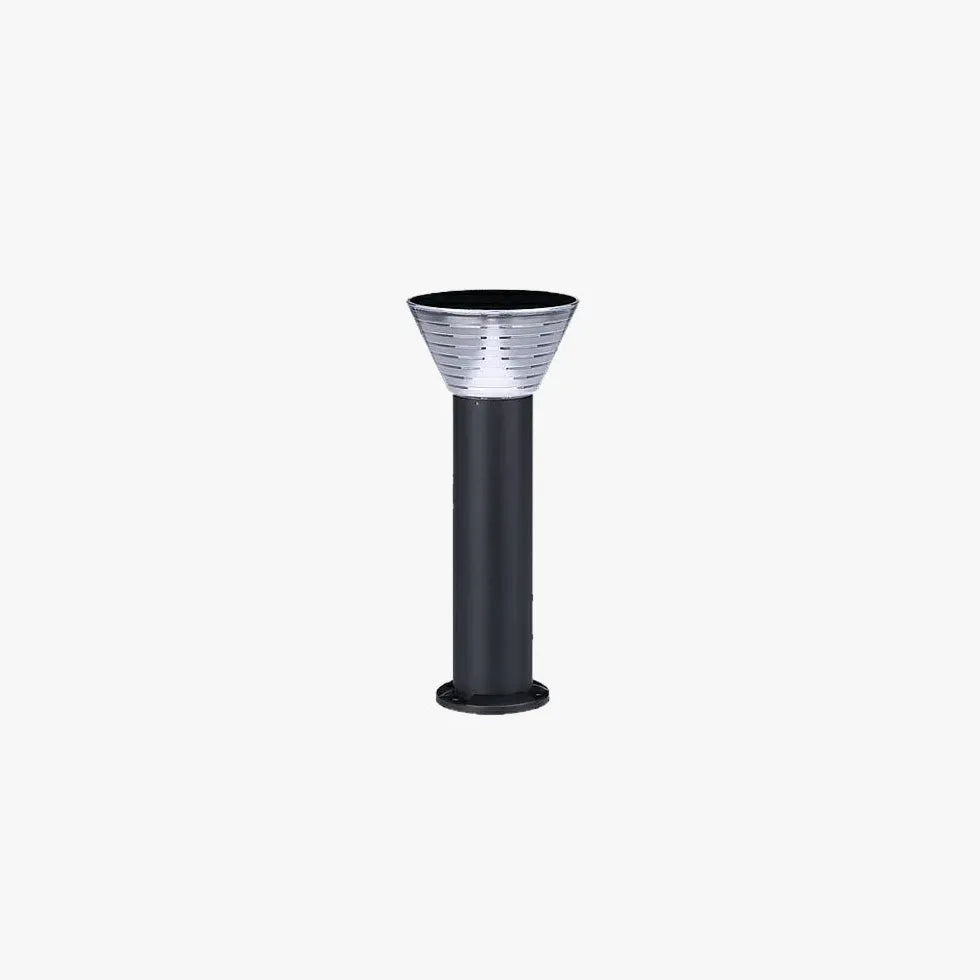 Luci led da esterno solari conico nero - clowasit.com