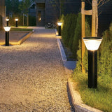 Luci led da esterno solari conico nero - clowasit.com