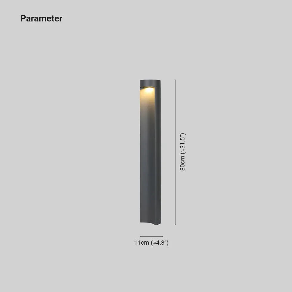 Luci da esterno portico colonne moderne cilindriche - clowasit.com