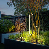Luci esterne da giardino solari design ellittico - clowasit.com