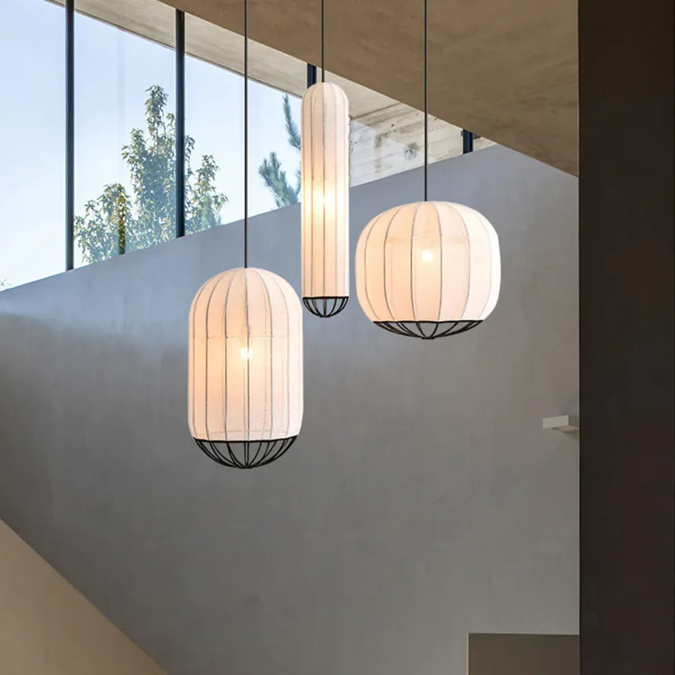 Lampadario Striscia Led Cilindro Semitrasparente Design Moderno - clowasit.com
