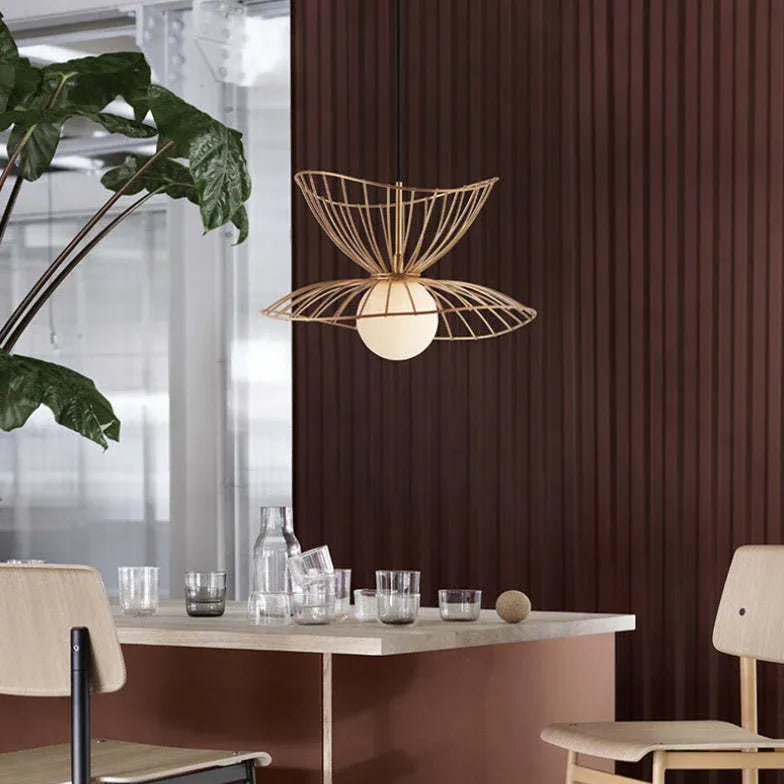Lampadario a fili doppio strato forma petalo - clowasit.com