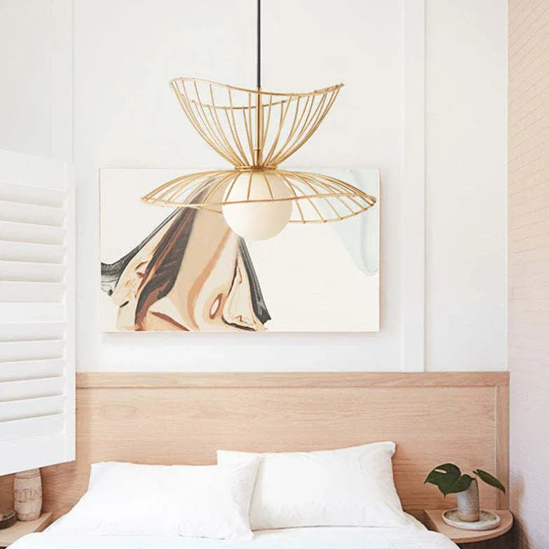 Lampadario a fili doppio strato forma petalo - clowasit.com