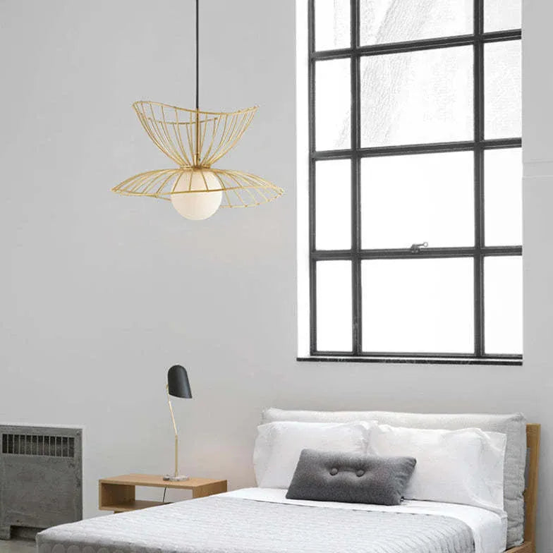 Lampadario a fili doppio strato forma petalo - clowasit.com