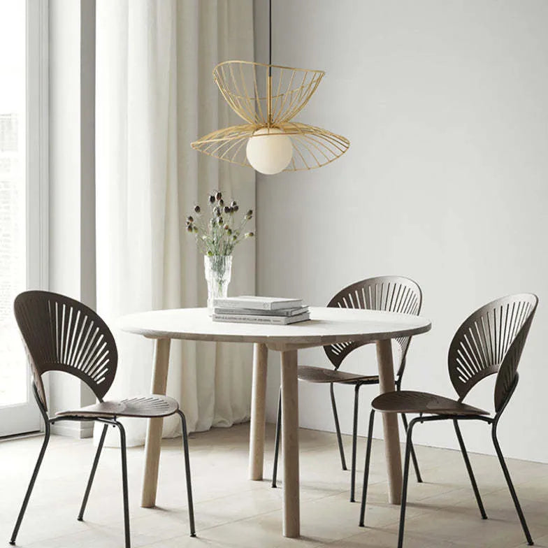 Lampadario a fili doppio strato forma petalo - clowasit.com