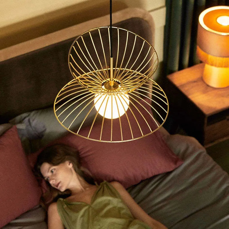 Lampadario a fili doppio strato forma petalo - clowasit.com