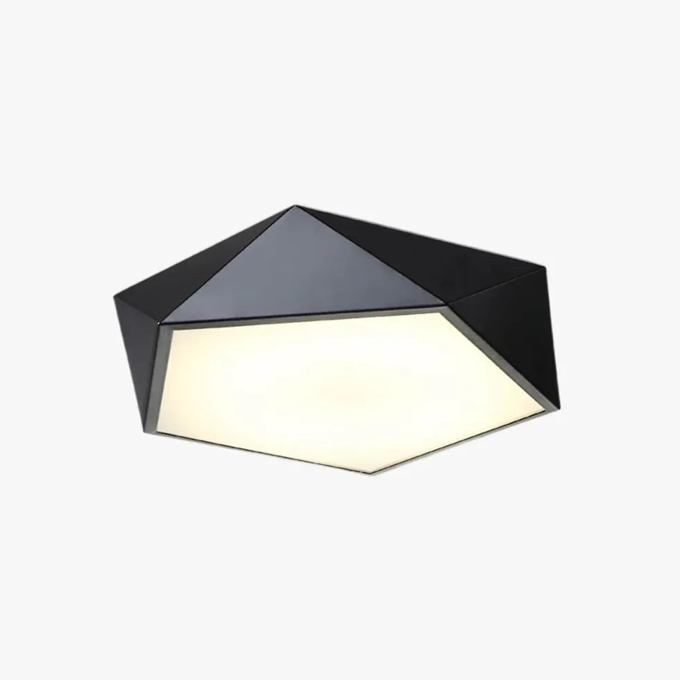 Plafoniera geometrica minimalista design a cinque punte - clowasit.com