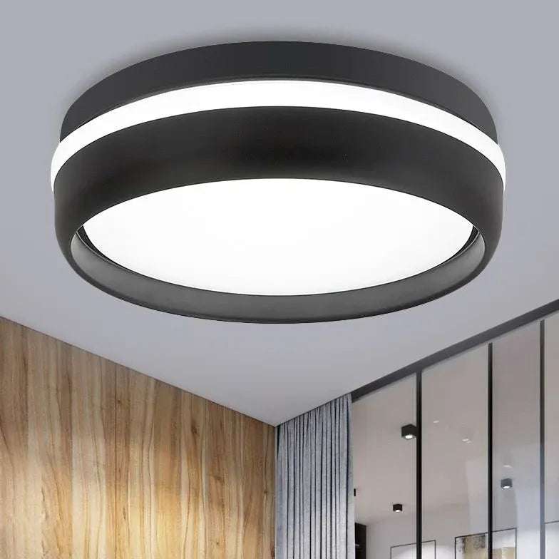 Plafoniera da corridoio con cornice bicolore - clowasit.com
