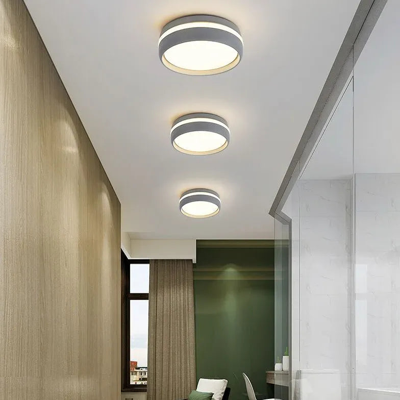 Plafoniera da corridoio con cornice bicolore - clowasit.com