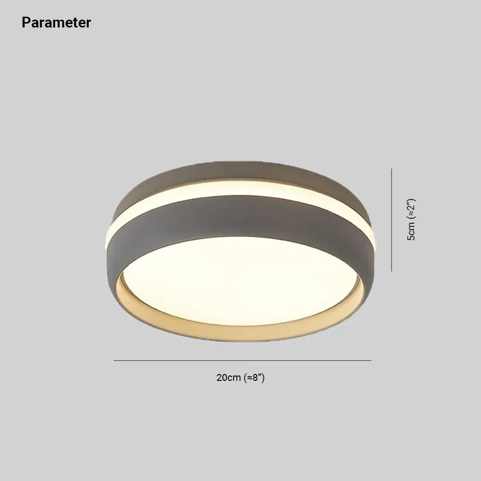 Plafoniera da corridoio con cornice bicolore - clowasit.com