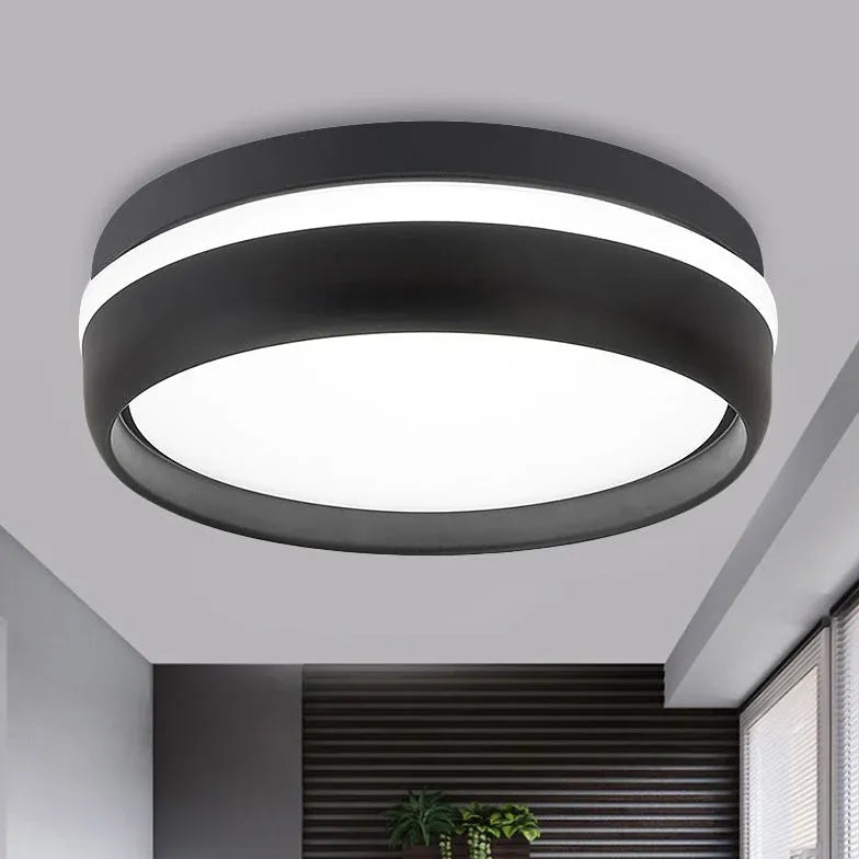 Plafoniera da corridoio con cornice bicolore - clowasit.com