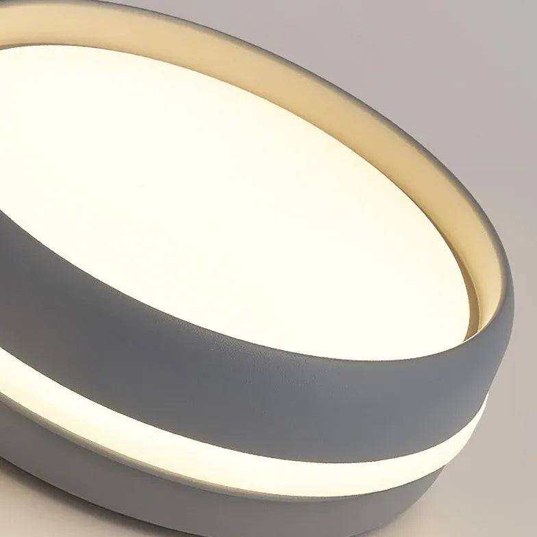 Plafoniera da corridoio con cornice bicolore - clowasit.com