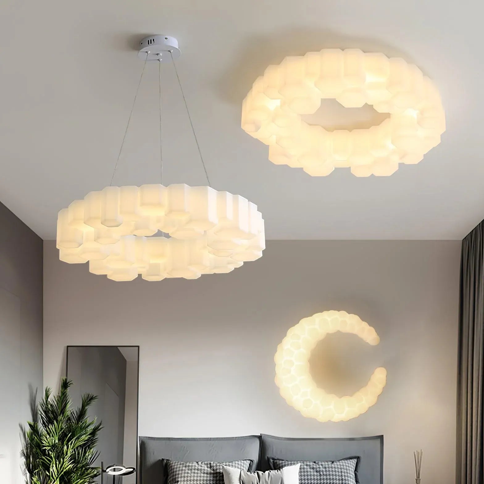 Art Deco Lampadari Trasparente Forma Rotonda Moderna - clowasit.com