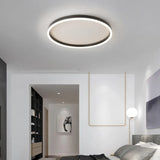 Plafoniera semplice camera letto rotonda nera - clowasit.com