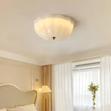 Plafoniera gialla in vetro forma conchiglia moderna - clowasit.com