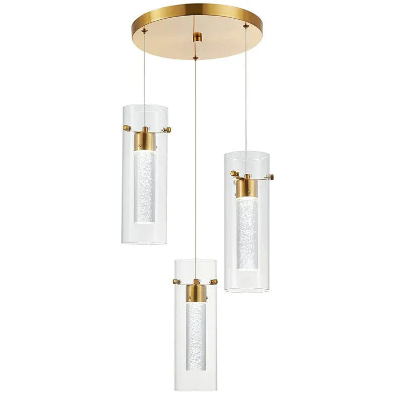 Lampadari classici cucina design trasparente colonna lunga - clowasit.com