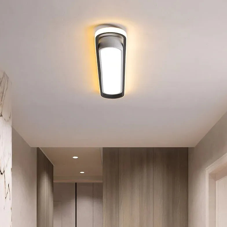Lampadario sospensione bianco Design Ellittico Minimalista - clowasit.com