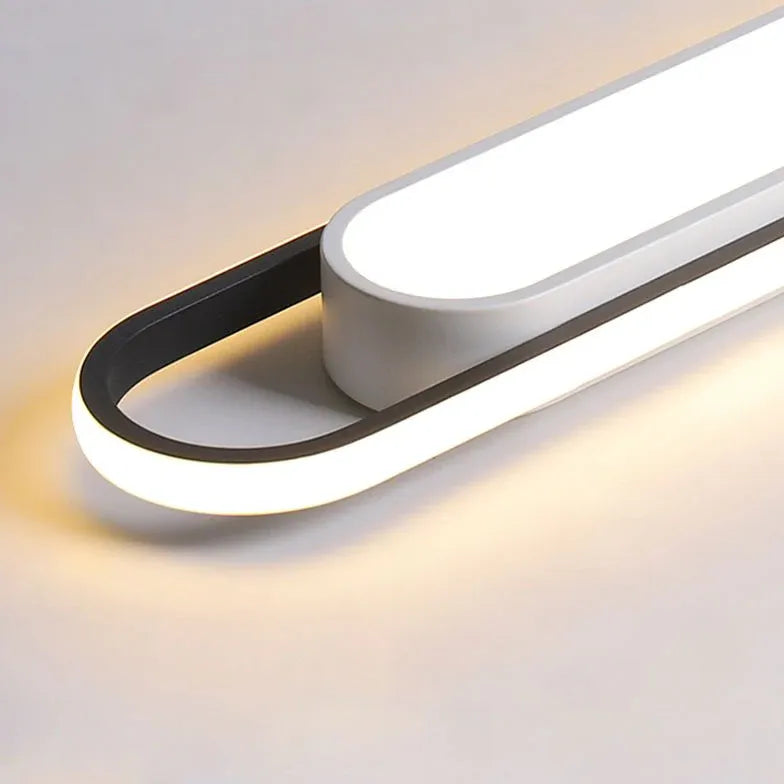 Lampadario sospensione bianco Design Ellittico Minimalista - clowasit.com