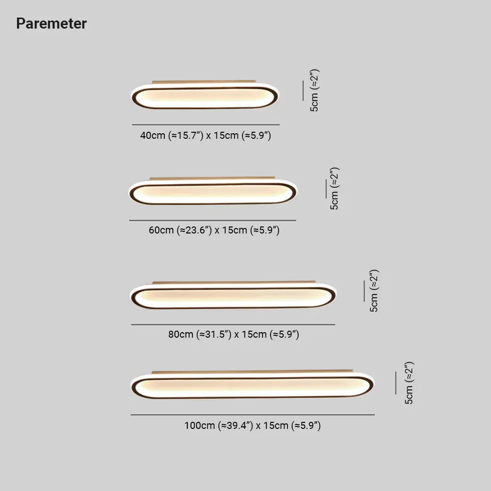 Lampada a LED soffitto ellittica moderna - clowasit.com