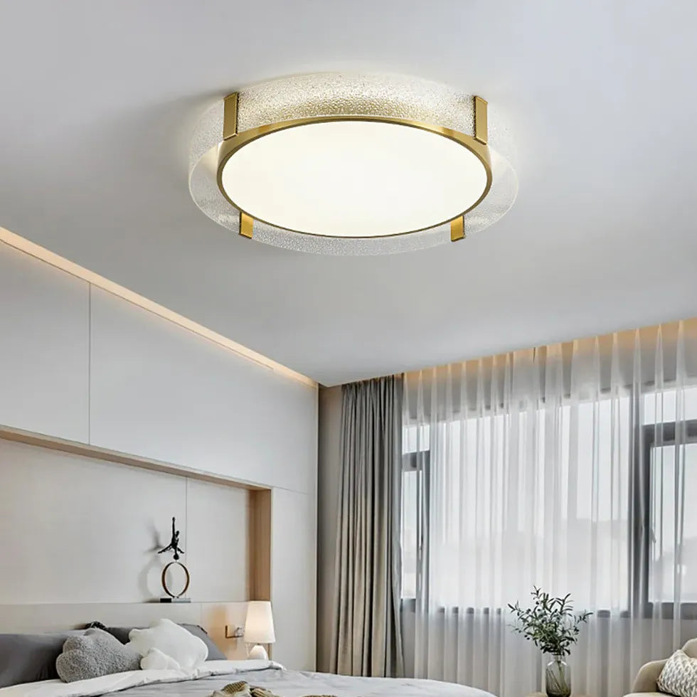 Lampadario Dorato Camera da Letto Design Elegante - clowasit.com
