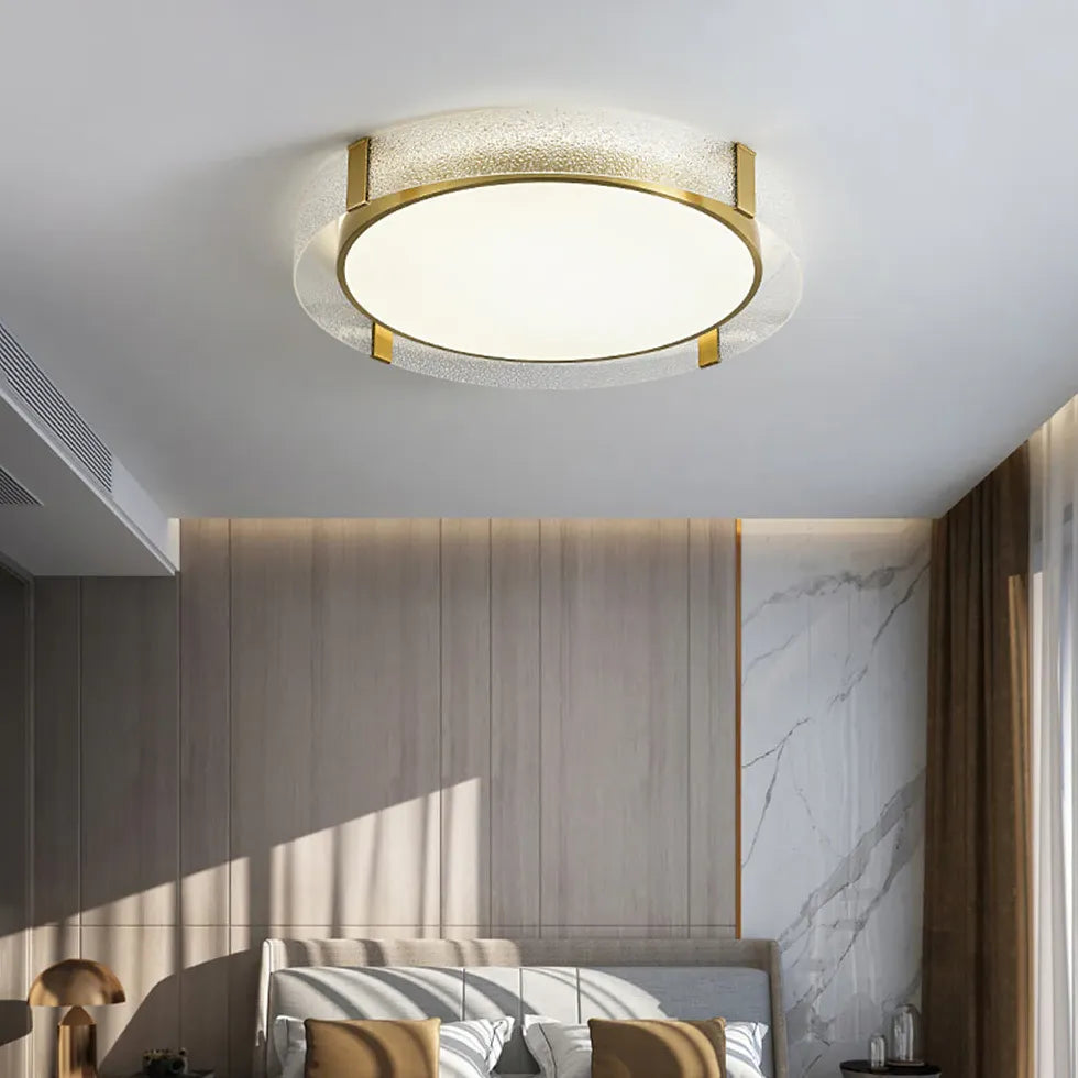 Lampadario Dorato Camera da Letto Design Elegante - clowasit.com