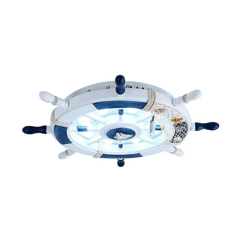 Plafoniera per Cameretta Forma di Ruota Navale - clowasit.com