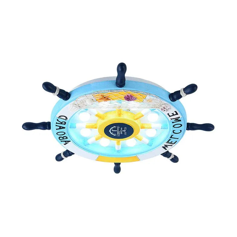 Plafoniera per Cameretta Forma di Ruota Navale - clowasit.com