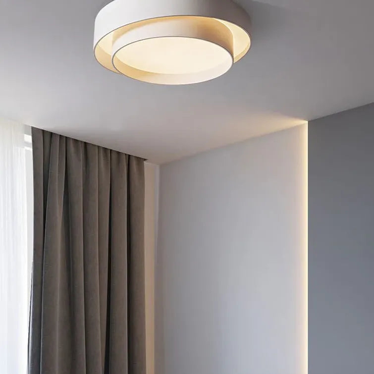 minimalista bianca doppia rotonda plafoniera lampadario - clowasit.com