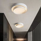 minimalista bianca doppia rotonda plafoniera lampadario - clowasit.com