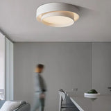minimalista bianca doppia rotonda plafoniera lampadario - clowasit.com