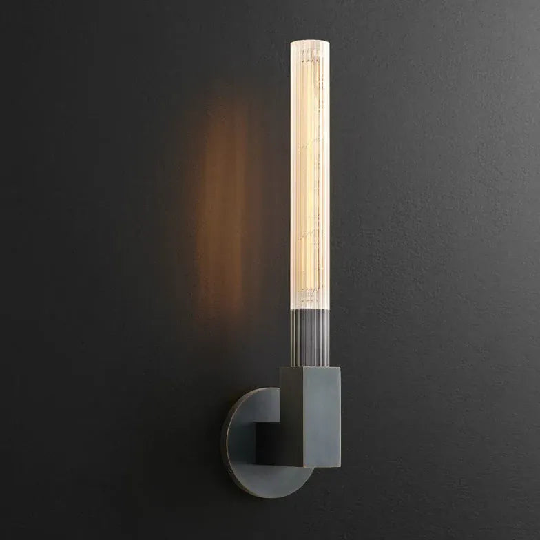 Applique da parete Industrial Tubo Metallico LED - clowasit.com
