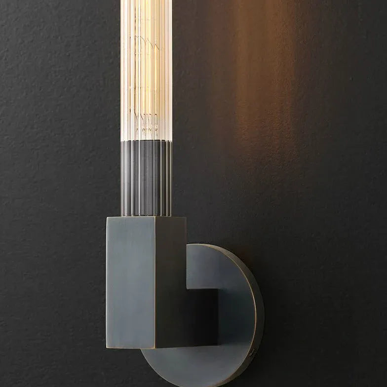 Applique da parete Industrial Tubo Metallico LED - clowasit.com