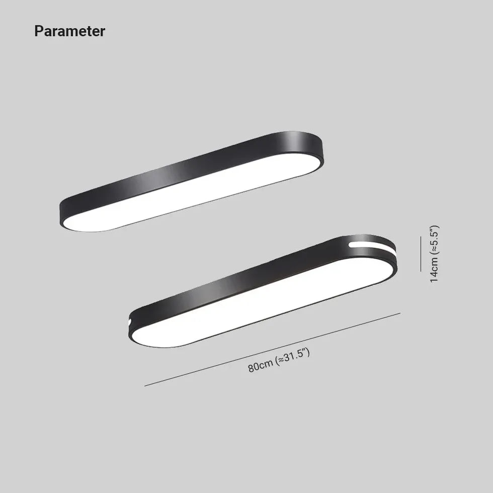Plafoniera Led Nera Design Elegante Per Ambienti - clowasit.com