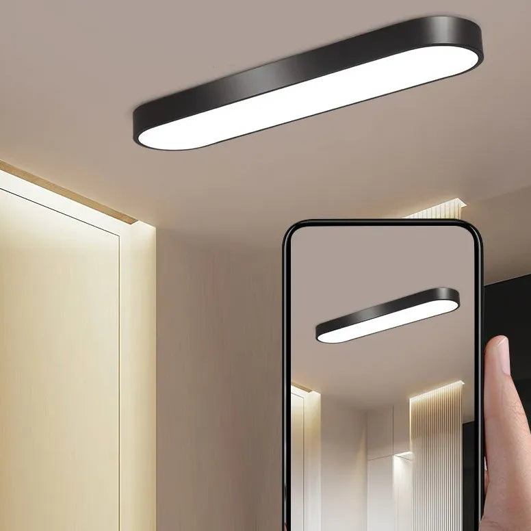 Plafoniera Led Nera Design Elegante Per Ambienti - clowasit.com