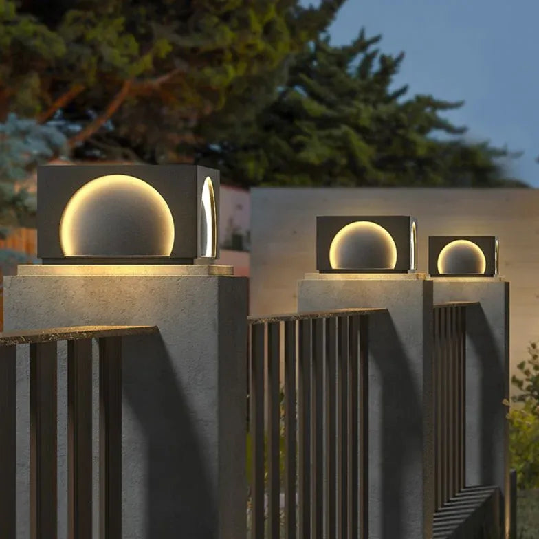 Moderna colonna luminosa solare creativa incorporata - clowasit.com
