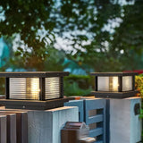 Lampade da palo solare rettangolare in vetro - clowasit.com