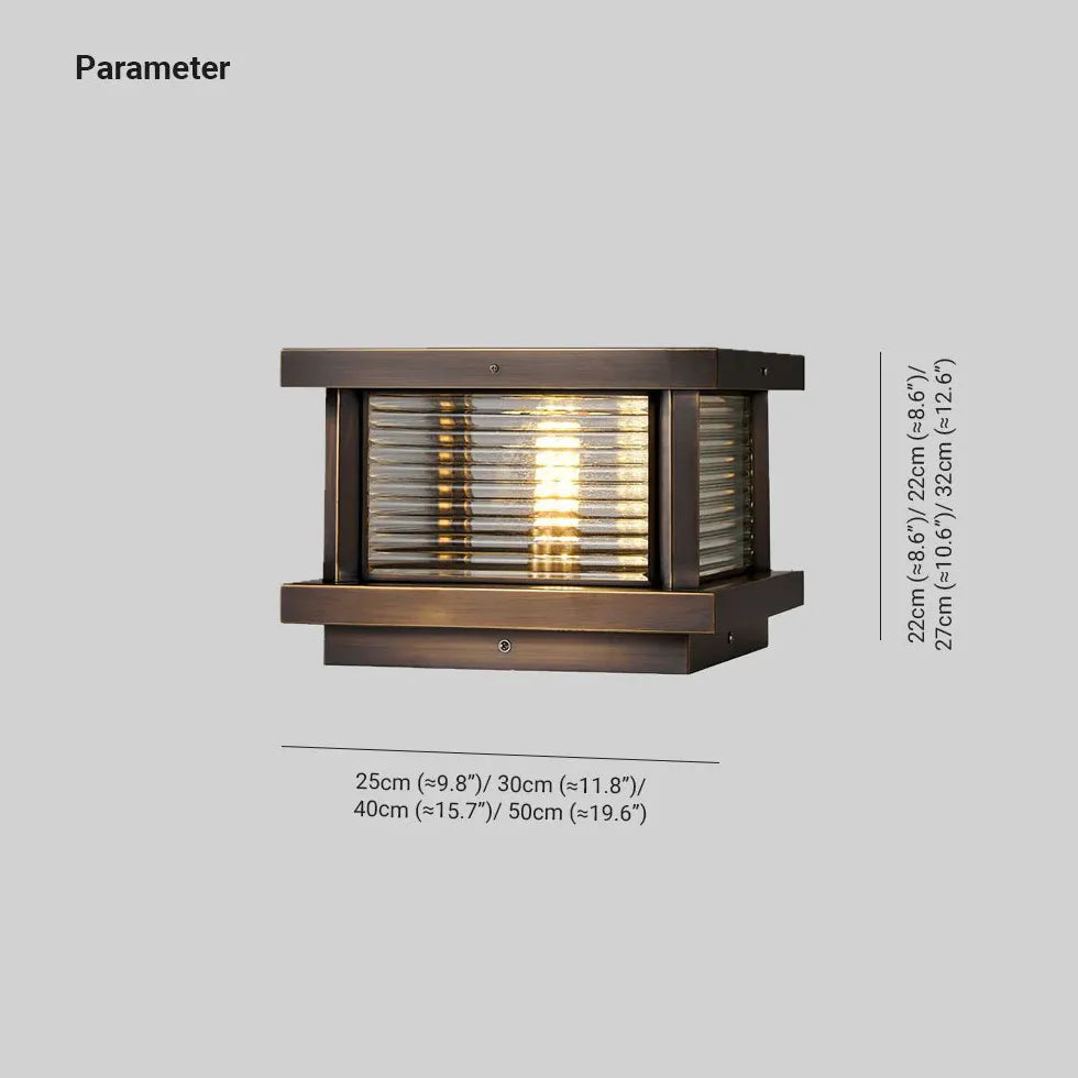 Lampade da palo solare rettangolare in vetro - clowasit.com