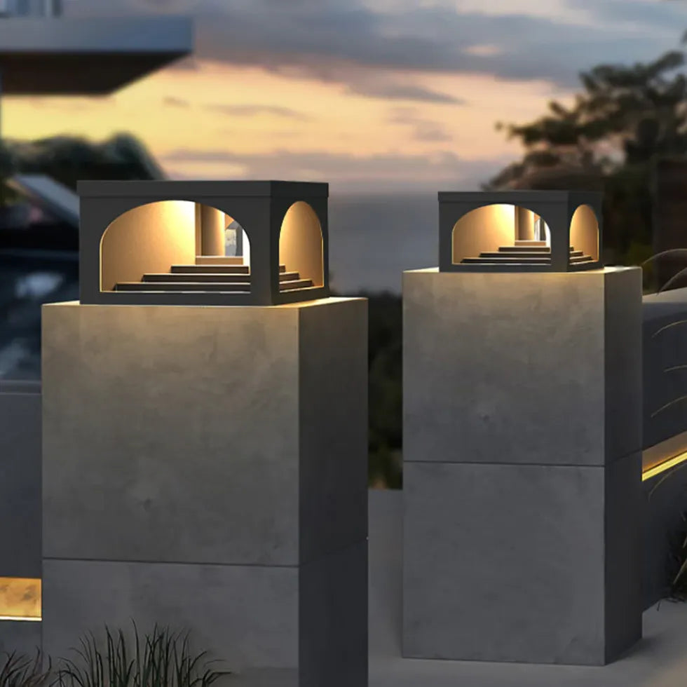 Luci da esterno solari nere geometriche - clowasit.com