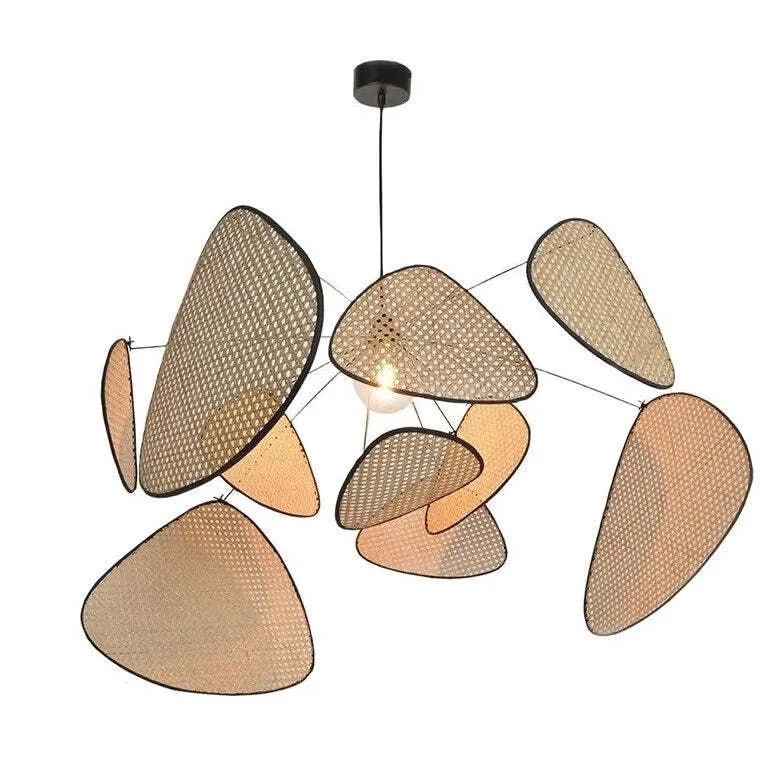 Lampadari da soffitto design in rattan irregolare - clowasit.com