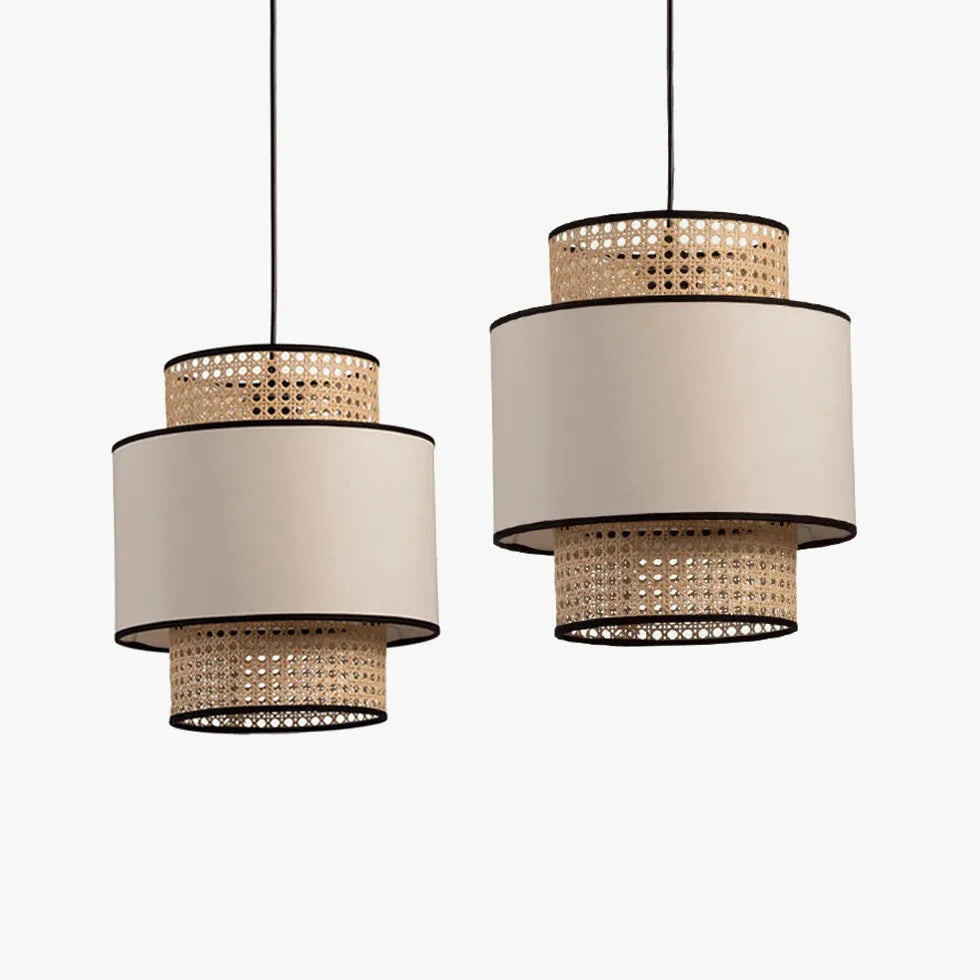 Coprifilo per lampadari PVC doppio strato rattan - clowasit.com