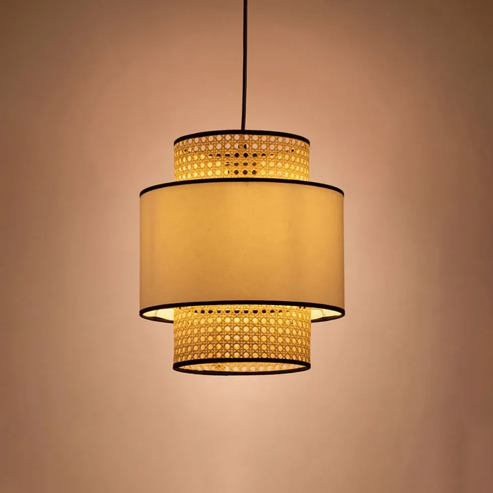 Coprifilo per lampadari PVC doppio strato rattan - clowasit.com